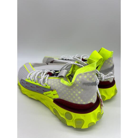 Nike React ISPA Sneakers Platinum Volt Running Shoes CT2692 002 Men's Size 9 - Picture 8 of 12